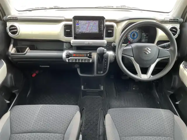 スズキ クロスビー HYBRID MX 福岡県 2019(平31)年 11.4万km キャラバンアイボリーパールメタリック/ホワイト 2トーンルーフ メーカーナビ(フルセグTV/CD/BT/FM/AM)/スマートキー/シートヒーター(D席＋N席)/電動格納ミラー/純正フロアマット(XBEE)/ドアバイザー/ビルトインETC/MTモード付AT/バックカメラ/ドラレコ/ウォークスルー/純正アルミホイール(SUZUKI)/横滑り防止装置/ABS/取扱説明書/保証書