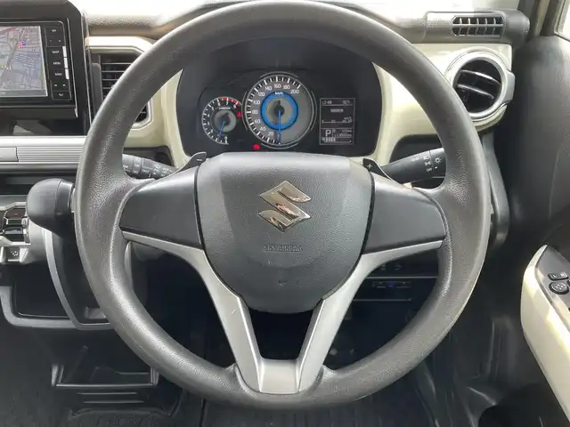 スズキ クロスビー HYBRID MX 福岡県 2019(平31)年 11.4万km キャラバンアイボリーパールメタリック/ホワイト 2トーンルーフ メーカーナビ(フルセグTV/CD/BT/FM/AM)/スマートキー/シートヒーター(D席＋N席)/電動格納ミラー/純正フロアマット(XBEE)/ドアバイザー/ビルトインETC/MTモード付AT/バックカメラ/ドラレコ/ウォークスルー/純正アルミホイール(SUZUKI)/横滑り防止装置/ABS/取扱説明書/保証書