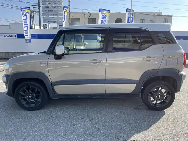 スズキ クロスビー HYBRID MX 兵庫県 2019(平31)年 11.4万km キャラバンアイボリーパールメタリック/ホワイト 2トーンルーフ 【(株)IDOMが運営する【じしゃロン姫路店】の自社ローン対象車両になります。こちらは現金ご利用時の価格です。自社ローンご希望の方は別途その旨お申付け下さい。】/メーカーナビ(フルセグTV/CD/BT/FM/AM)/スマートキー/シートヒーター(D席＋N席)/電動格納ミラー/純正フロアマット(XBEE)/ドアバイザー/ビルトインETC/MTモード付AT/バックカメラ/ドラレコ/ウォークスルー/純正アルミホイール(SUZUKI)/横滑り防止装置/ABS/取扱説明書/保証書