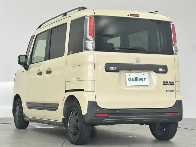 スズキ スペーシア ギア HYBRID XZターボ 愛知県 2021(令3)年 5.3万km シフォンアイボリーM 純正ナビ（フルセグ、CD、DVD、Bluetooth）/全方位カメラ/ETC/ドライブレコーダー/ターボ/ACC/衝突軽減ブレーキ/レーンキープアシスト/コーナーセンサー/LEDヘッドライト/両側パワスラドア/パドルシフト/オートライト/ルーフレール/USB/純正フロアマット/フォグライト/横滑り防止装置