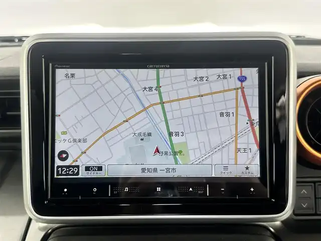 スズキ スペーシア ギア HYBRID XZターボ 愛知県 2021(令3)年 5.3万km シフォンアイボリーM 純正ナビ（フルセグ、CD、DVD、Bluetooth）/全方位カメラ/ETC/ドライブレコーダー/ターボ/ACC/衝突軽減ブレーキ/レーンキープアシスト/コーナーセンサー/LEDヘッドライト/両側パワスラドア/パドルシフト/オートライト/ルーフレール/USB/純正フロアマット/フォグライト/横滑り防止装置