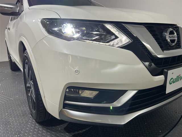 日産 エクストレイル モード・プレミア 愛媛県 2018(平30)年 5.1万km ブリリアントホワイトパール ・ナビ（フルセグＴＶ・ＢＴ・ＣＤ・ＤＶＤ・ＳＤ・ＡＵＸ・ＦＭ・ＡＭ）/・バックカメラ　/・ＥＴＣ　/・前方ドラレコ　/・衝突軽減ブレーキ　/・全席シートヒーター　/・パワーバックドア　/・合皮シート/・LEDヘッドライト