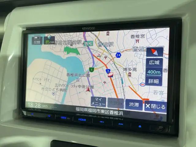 スズキ ハスラー X 福岡県 2014(平26)年 8.8万km ブルーイッシュブラックパール3 社外メモリーナビゲーション/CD DVD BT/フルセグテレビ/HIDライト/シートヒーター/ETC/純正15インチアルミホイール/ベンチシート/スマートキー/プッシュスタートエンジン