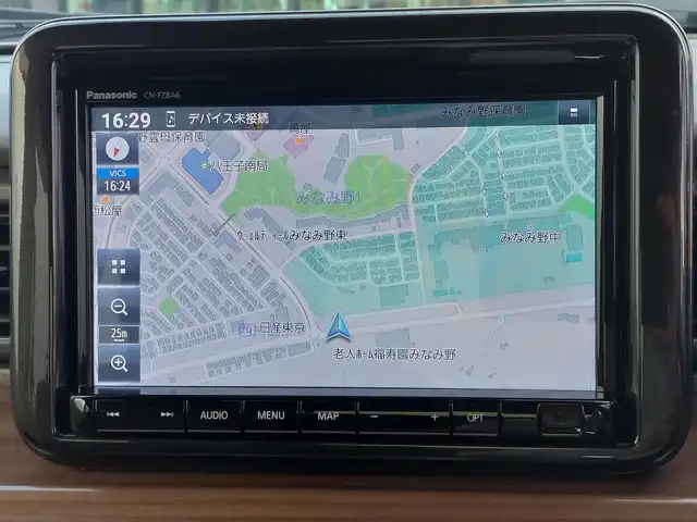スズキ ラパン ＬＣ X 東京都 2025(令7)年 0.5万km トラッドカーキメタリック/アーバンブラウン 2トーン 社外ナビ/フルセグ/全方位モニター/ドライブレコーダー/シートヒーター/衝突軽減ブレーキ/レーンキープアシスト/コーナーセンサー/アイドリングストップ/LEDヘッドライト/スマートキー