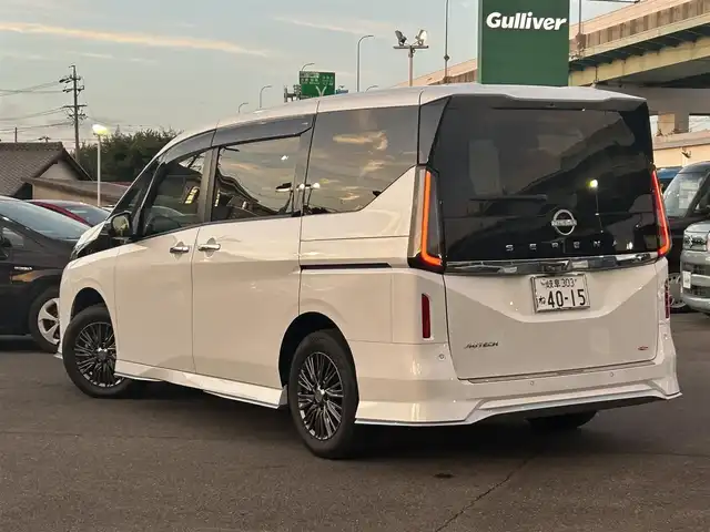 日産 セレナ オーテック 愛知県 2023(令5)年 2.6万km プリズムホワイト デジタルインナーミラー /プロパイロット /純正12.3インチナビ/（FM/AM/CD/DVD/フルセグTV/BT/HDMI）/アラウンドビューモニター/純正11インチフリップダウンモニター/ビルトイン2.0ETC/純正16インチAW/両側パワースライドドア /レーダークルーズコントロール/ハンドル支援/ブラインドスポットモニター/純正ドライブレコーダー/純正フロアマット/純正ドアバイザー/レザーシート/シートヒーター /取説、保証書/スペアキー