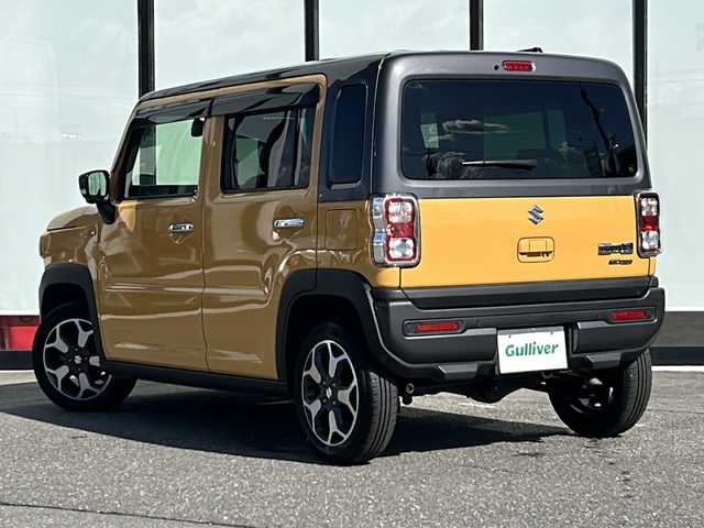 スズキ ハスラー HYBRID X ターボ 山形県 2024(令6)年 2万km アクティブイエロー/ガンメタリック2トーン 禁煙車/デュアルカメラブレーキサポート/４WD/純正SDナビ/（AM/FM/TV/BT/CD/USB)/アダプティブクルーズコントロール/ETC/前後純正ドライブレコーダー/後部コーナーセンサー/パドルシフト/シートヒーター/ステアリングスイッチ/ドアバイザー/純正フロアマット/レーンキープアシスト/光軸調整/電動格納ウインカーミラー/フォグランプ/純正AW/スタッドレスタイヤ社外AW車載