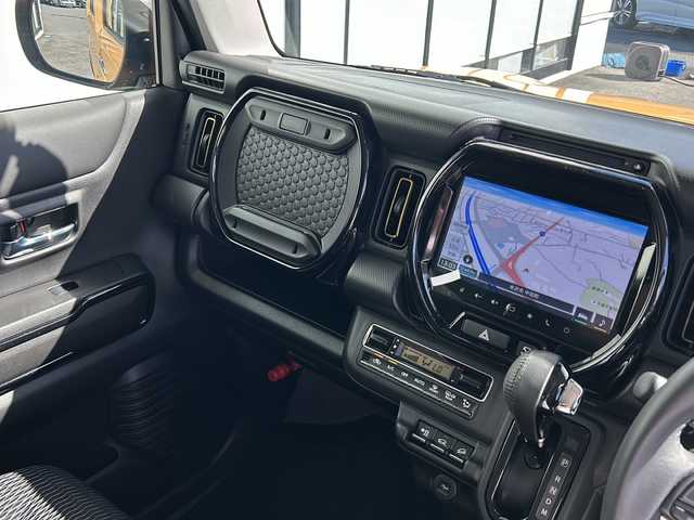 スズキ ハスラー HYBRID X ターボ 山形県 2024(令6)年 2万km アクティブイエロー/ガンメタリック2トーン 禁煙車/デュアルカメラブレーキサポート/４WD/純正SDナビ/（AM/FM/TV/BT/CD/USB)/アダプティブクルーズコントロール/ETC/前後純正ドライブレコーダー/後部コーナーセンサー/パドルシフト/シートヒーター/ステアリングスイッチ/ドアバイザー/純正フロアマット/レーンキープアシスト/光軸調整/電動格納ウインカーミラー/フォグランプ/純正AW/スタッドレスタイヤ社外AW車載