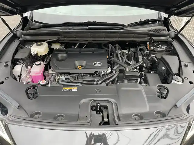 レクサス ＲＸ 350h バージョンL 佐賀県 2023(令5)年 0.7万km グラファイトブラックガラスフレーク 電動サンルーフ/デジタルインナーミラー/レクサスセーフティシステム＋/・プリクラッシュセーフティ/・レーンキープアシスト/・レーダークルーズコントロール/リモートパーク/クリアランスソナー/ブラインドスポットモニター/純正14型ディスプレイ/・コネクトナビ/・パノラミックビューモニター/・フルセグTV/BT/LEDヘッドライト/ETC2.0/純正21インチAW/ハーフレザーシート/全席パワーシート/全席シートヒーター/全席シートベンチレーション/パワーバックドア/革巻きステアリング/パドルシフト/ステアリングヒーター/電動パーキングスイッチ/ヘッドアップディスプレイ/置くだけ充電/スペアキー×１/カードキー×1/取扱説明/保証書