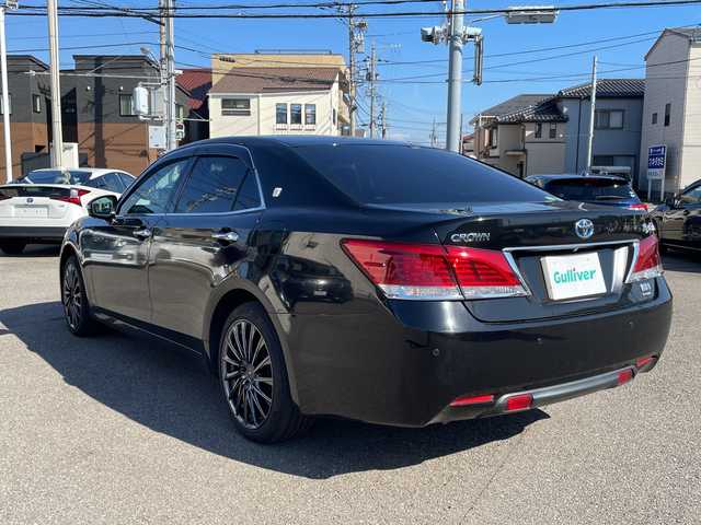 トヨタ クラウン ハイブリッド ロイヤルサルーン Four 石川県 2014(平26)年 14.4万km 黒 ４WD/純正メーカーナビ/フルセグTV/全方位カメラ/LEDヘッドライト/ETC/クルーズコントロール/スマートキー/プッシュスタート/電動ミラー/パワーシート/オートライト