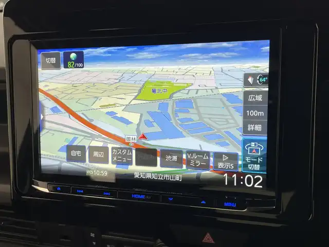 ホンダ Ｎ ＢＯＸ カスタム ターボ 愛知県 2024(令6)年 0.1千km クリスタルブラックパール 届出済未使用車　社外８型ナビ　禁煙車　バックカメラ　シートヒーター　ハーフレザー　両側パワスラ　ＥＴＣ　パドルシフト　ホンダセンシング　衝突軽減装置　追従クルコン　コーナーセンサー　リアロールシェード　コンビニフック付シートバックテーブル(運転席＆助手席)/登録時走行距離27km