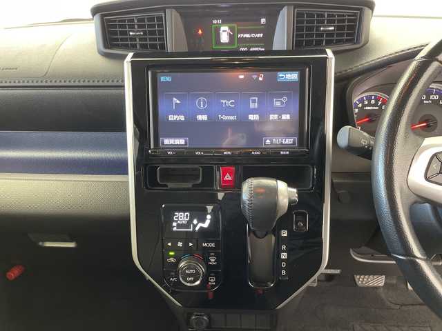 トヨタ ルーミー カスタムG－T 群馬県 2017(平29)年 4.9万km パールホワイトⅢ 純正後席モニター　純正９型ナビ　バックカメラ　ビルトインＥＴＣ　両側電動スライドドア　衝突被害軽減ブレーキ　レーンアシスト　ＬＥＤヘッドランプ　フォグランプ　オートライト　スマートキー　禁煙車