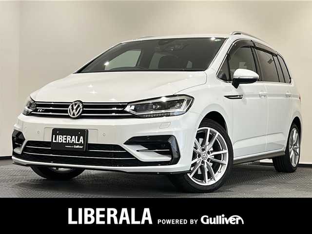フォルクスワーゲン ゴルフ トゥーラン TSI Rライン 新潟県 2019(令1)年 3.1万km ピュアホワイト 純正ディスプレイオーディオ＋ナビ（TV/DVD/BT)/Apple Car Play/バックカメラ/プロアクティブ・オキュパンド・プロテクション/パークアシスト/パークディスタンスコントロール/アダプティクルーズコントロール/衝突軽減システム/プリクラッシュブレーキシステム/レーンキープアシスト/レーンチェンジアシストシステム/クリアランスソナー/AFS/オートライト/LEDヘッドライト/電動テールゲート/純正アルミ/スタッドレスタイヤ付/ドライブレコーダー前後/ドアバイザー/2.0ETC