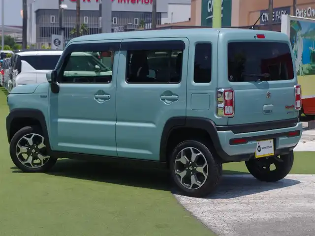 スズキ ハスラー HYBRID X 千葉県 2024(令6)年 1.7万km オフブルーM デュアルカメラブレーキサポート/レーダークルーズコントロール/アイドリングストップ/社外メモリーナビ/地デジTV/【CD再生機能　Bluetooth接続】/ドライブレコーダー（前後撮影）/革巻きステアリング/ステアリングスイッチ/前席シートヒーター/ETC/LEDヘッドライト/フォグライト/ウインカーミラー/リアコーナーセンサー/純正15インチアルミホイル/サイド/カーテンエアバッグ/携帯リモコン