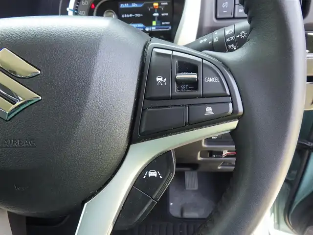 スズキ ハスラー HYBRID X 千葉県 2024(令6)年 1.7万km オフブルーM デュアルカメラブレーキサポート/レーダークルーズコントロール/アイドリングストップ/社外メモリーナビ/地デジTV/【CD再生機能　Bluetooth接続】/ドライブレコーダー（前後撮影）/革巻きステアリング/ステアリングスイッチ/前席シートヒーター/ETC/LEDヘッドライト/フォグライト/ウインカーミラー/リアコーナーセンサー/純正15インチアルミホイル/サイド/カーテンエアバッグ/携帯リモコン