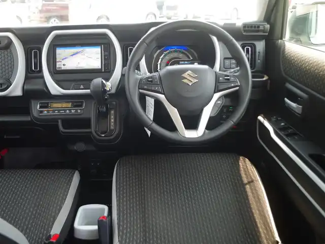 スズキ ハスラー HYBRID X 千葉県 2024(令6)年 1.7万km オフブルーM デュアルカメラブレーキサポート/レーダークルーズコントロール/アイドリングストップ/社外メモリーナビ/地デジTV/【CD再生機能　Bluetooth接続】/ドライブレコーダー（前後撮影）/革巻きステアリング/ステアリングスイッチ/前席シートヒーター/ETC/LEDヘッドライト/フォグライト/ウインカーミラー/リアコーナーセンサー/純正15インチアルミホイル/サイド/カーテンエアバッグ/携帯リモコン