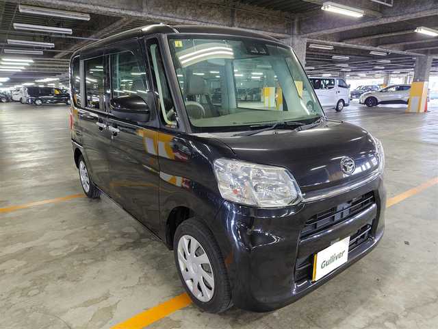 ダイハツ タント X リミテッド SAⅢ 福岡県 2018(平30)年 7.9万km ブラックマイカメタリック 4WD/カロッツェリア8型ナビ/　(Bluetooth/CD/DVD)/フルセグTV/両側パワースライドドア/パノラマモニター/コーナーセンサー/スマートアシスト3/・衝突回避支援ブレーキ機能/・衝突警報機能/・車線逸脱警報機能/・誤発進抑制制御機能/・先行車発進お知らせ機能/・オートハイビーム/LEDヘッドランプ/ステアリングスイッチ/撥水加工ファブリックシート/運転席シートヒーター/キーフリーシステム/イモビライザー/プッシュボタンスタート/禁煙車