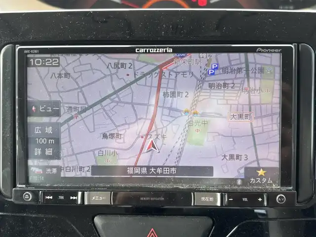 ダイハツ タント X リミテッド SAⅢ 福岡県 2018(平30)年 7.9万km ブラックマイカメタリック 4WD/カロッツェリア8型ナビ/　(Bluetooth/CD/DVD)/フルセグTV/BT/両側パワースライドドア/パノラマモニター/コーナーセンサー/スマートアシスト3/・衝突回避支援ブレーキ機能/・衝突警報機能/・車線逸脱警報機能/・誤発進抑制制御機能/・先行車発進お知らせ機能/・オートハイビーム/LEDヘッドランプ/ステアリングスイッチ/撥水加工ファブリックシート/運転席シートヒーター/キーフリーシステム/イモビライザー/プッシュボタンスタート/スマートキー/純正フロアマット/禁煙車