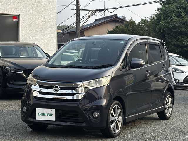 日産 デイズ ハイウェイスターG 熊本県 2013(平25)年 7.2万km プレミアムパープルP 純正ナビ（MP313D-W）/【フルセグTV/Bluetooth/CD/DVD】/全周囲カメラ/純正15インチAW/オートLEDヘッドライト/スマートキー/プッシュスタート/ドライブレコーダー（前後）/ETC/純正革巻きステアリング/ステアリングスイッチ/ウィンカーミラー/純正ドアバイザー/盗難防止装置/ABS/アイドリングストップ/保証書/取扱説明書