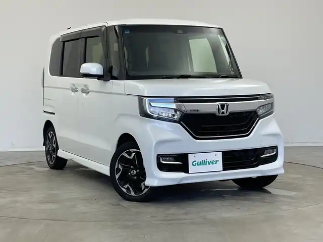 ホンダ Ｎ ＢＯＸ カスタム G L ターボ ホンダセンシング 新潟県 2019(令1)年 5.4万km プラチナホワイトパール ワンオーナー/純正メモリナビ/　フルセグTV/Bluetooth/CD/DVD/USB/衝突被害軽減ブレーキ/レーンキープアシスト/レーダークルーズコントロール/コーナーセンサー/ハーフレザーシート/前席シートヒーター/両側パワースライドドア/バックモニター/ビルトインETC/LEDヘッドライト/アイドリングストップ/横滑り防止装置/オートライト/パドルシフト/ステアリングスイッチ/レザーステアリング/禁煙車