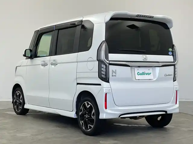 ホンダ Ｎ ＢＯＸ カスタム G L ターボ ホンダセンシング 新潟県 2019(令1)年 5.4万km プラチナホワイトパール ワンオーナー/純正メモリナビ/　フルセグTV/Bluetooth/CD/DVD/USB/衝突被害軽減ブレーキ/レーンキープアシスト/レーダークルーズコントロール/コーナーセンサー/ハーフレザーシート/前席シートヒーター/両側パワースライドドア/バックモニター/ビルトインETC/LEDヘッドライト/アイドリングストップ/横滑り防止装置/オートライト/パドルシフト/ステアリングスイッチ/レザーステアリング/禁煙車
