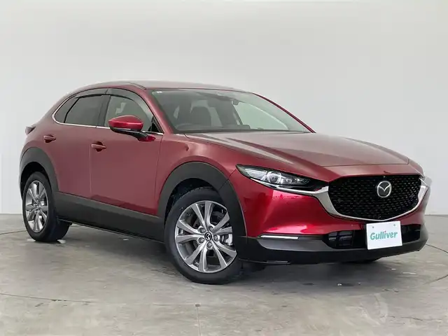 マツダ ＣＸ－３０ XD Lパッケージ 富山県 2020(令2)年 3.6万km ソウルレッドクリスタルM ワンオーナー/純正ナビ（AM/FM/CD/DVD/USB/BT/HDMI）/フルセグTV/BOSEサウンドシステム/アラウンドビューモニター/アクティブドライビングディスプレイ/スマートブレーキサポート/アダプティブクルーズコントロール/レーンキープアシスト/ブラインドスポットモニター/オートマチックハイビーム/LEDヘッドライト/クリアランスソナー/電動リアゲート/レザーシート/前席シートヒーター/ステアリングヒーター/ETC/ドライブレコーダー前後/パドルシフト/スマートキー×２/プッシュスタート/純正18インチAW/純正フロアマット/取扱説明書/保証書