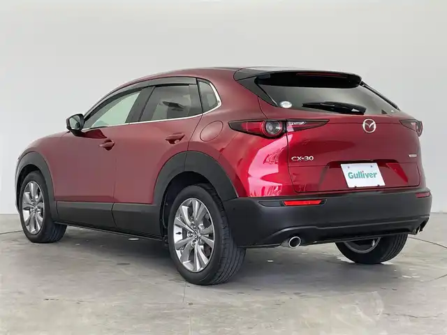 マツダ ＣＸ－３０ XD Lパッケージ 富山県 2020(令2)年 3.6万km ソウルレッドクリスタルM ワンオーナー/純正ナビ（AM/FM/CD/DVD/USB/BT/HDMI）/フルセグTV/BOSEサウンドシステム/アラウンドビューモニター/アクティブドライビングディスプレイ/スマートブレーキサポート/アダプティブクルーズコントロール/レーンキープアシスト/ブラインドスポットモニター/オートマチックハイビーム/LEDヘッドライト/クリアランスソナー/電動リアゲート/レザーシート/前席シートヒーター/ステアリングヒーター/ETC/ドライブレコーダー前後/パドルシフト/スマートキー×２/プッシュスタート/純正18インチAW/純正フロアマット/取扱説明書/保証書