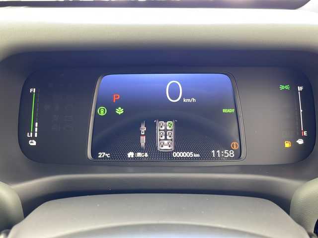 ホンダ フリード ハイブリット e:HEV クロスター 岐阜県 2025(令7)年 0.1千km クリスタルブラックパール 純正9インチナビ/　(Bluetooth/フルセグTV/AppleCarPlay/AndroidAuto)/バックカメラ/衝突軽減ブレーキ/レーダークルーズコントロール/レーンキープアシスト/コーナーセンサー/電動パーキングブレーキ/オートハイビーム/両側パワースライドドア/後席サーキュレーター/ハーフレザーシート/シートヒーター/LEDヘッドライト/純正アルミホイール