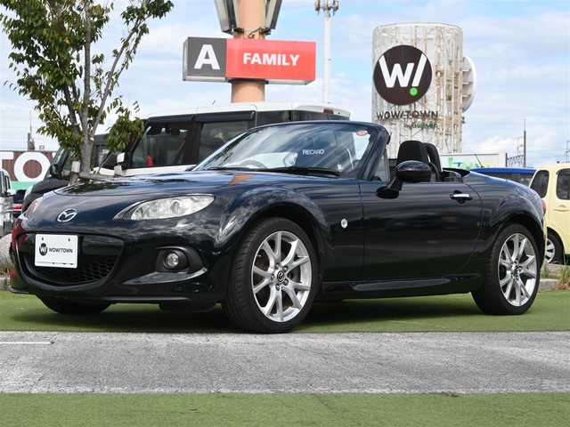 マツダ ロードスター RS RHT 千葉県 2014(平26)年 7.7万km ジェットブラックマイカ RECAROシート/マフラー【マツダスピード】/ハンドル【AUTOEXE】/社外HDDナビ/地デジTV/【DVD/CD再生機能　Bluetooth接続】/バックカメラ/ドライブレコーダー/革巻きステアリング/ETC/HIDヘッドライト/フォグライト/純正17インチアルミホイル/アドバンストキーレスエントリー