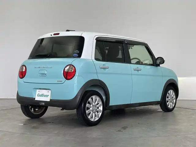 スズキ ラパン X 埼玉県 2015(平27)年 2.4万km フレンチミントパールメタリック 社外ナビ　ＥＴＣ　シートヒーター　オートライト　レーダーブレーキサポート　ＤＣ再生　純正アルミホイール　純正フロアマット　オートエアコン　電動格納ミラー　スマートキー　プッシュスタート　ＬＥＤライト