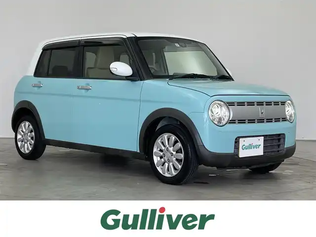 スズキ ラパン X 埼玉県 2015(平27)年 2.4万km フレンチミントパールメタリック 社外ナビ　ＥＴＣ　シートヒーター　オートライト　レーダーブレーキサポート　ＤＣ再生　純正アルミホイール　純正フロアマット　オートエアコン　電動格納ミラー　スマートキー　プッシュスタート　ＬＥＤライト