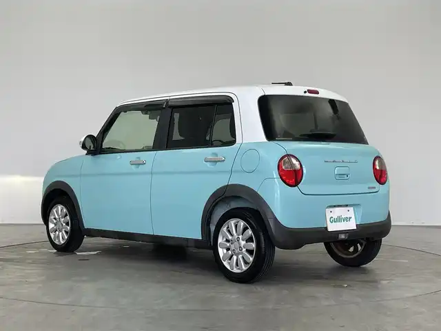 スズキ ラパン X 埼玉県 2015(平27)年 2.4万km フレンチミントパールメタリック 社外ナビ　ＥＴＣ　シートヒーター　オートライト　レーダーブレーキサポート　ＤＣ再生　純正アルミホイール　純正フロアマット　オートエアコン　電動格納ミラー　スマートキー　プッシュスタート　ＬＥＤライト