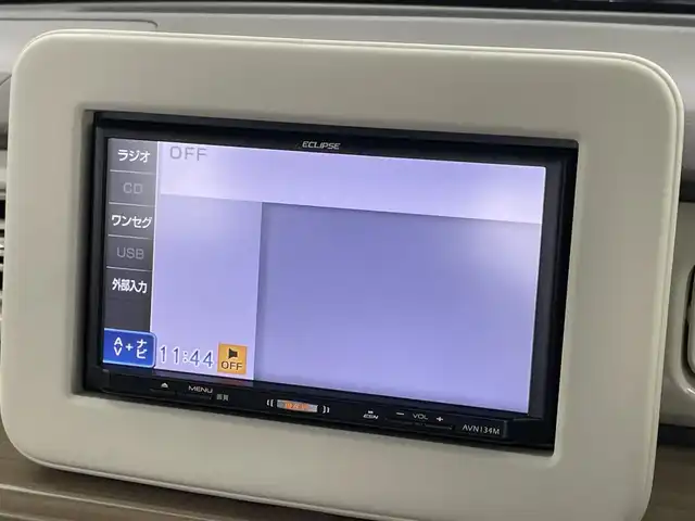 スズキ ラパン X 埼玉県 2015(平27)年 2.4万km フレンチミントパールメタリック 社外ナビ　ＥＴＣ　シートヒーター　オートライト　レーダーブレーキサポート　ＤＣ再生　純正アルミホイール　純正フロアマット　オートエアコン　電動格納ミラー　スマートキー　プッシュスタート　ＬＥＤライト