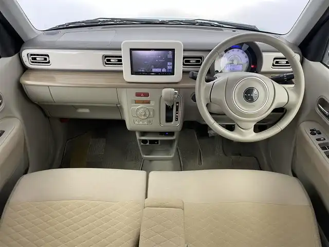 スズキ ラパン X 埼玉県 2015(平27)年 2.4万km フレンチミントパールメタリック 社外ナビ　ＥＴＣ　シートヒーター　オートライト　レーダーブレーキサポート　ＤＣ再生　純正アルミホイール　純正フロアマット　オートエアコン　電動格納ミラー　スマートキー　プッシュスタート　ＬＥＤライト