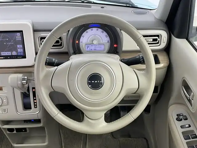 スズキ ラパン X 埼玉県 2015(平27)年 2.4万km フレンチミントパールメタリック 社外ナビ　ＥＴＣ　シートヒーター　オートライト　レーダーブレーキサポート　ＤＣ再生　純正アルミホイール　純正フロアマット　オートエアコン　電動格納ミラー　スマートキー　プッシュスタート　ＬＥＤライト