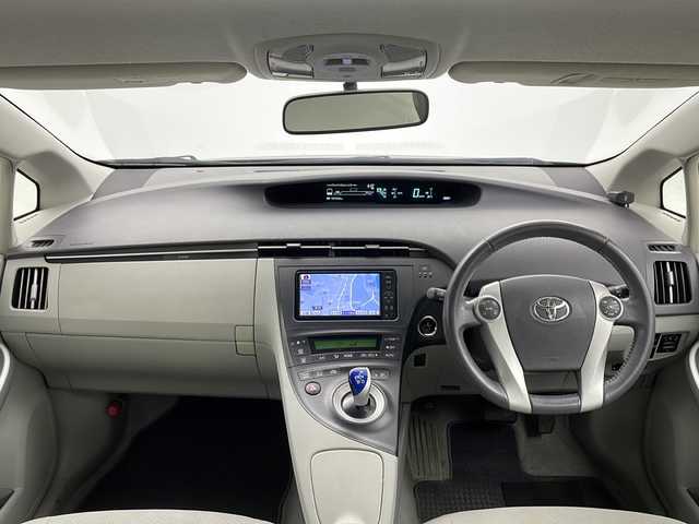 トヨタ プリウス S　LEDエディション 茨城県 2011(平23)年 12.2万km ダークバイオレットマイカメタリック 純正ナビ［NSZT-W61G］　フルセグ再生可　Bluetooth/CD/DVD　純正フロアマット　純正ETC　コーナーセンサー　ドアバイザー　