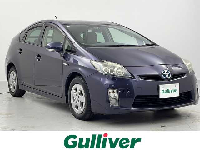 トヨタ プリウス S　LEDエディション 茨城県 2011(平23)年 12.2万km ダークバイオレットマイカメタリック 純正ナビ［NSZT-W61G］　フルセグ再生可　Bluetooth/CD/DVD　純正フロアマット　純正ETC　コーナーセンサー　ドアバイザー　