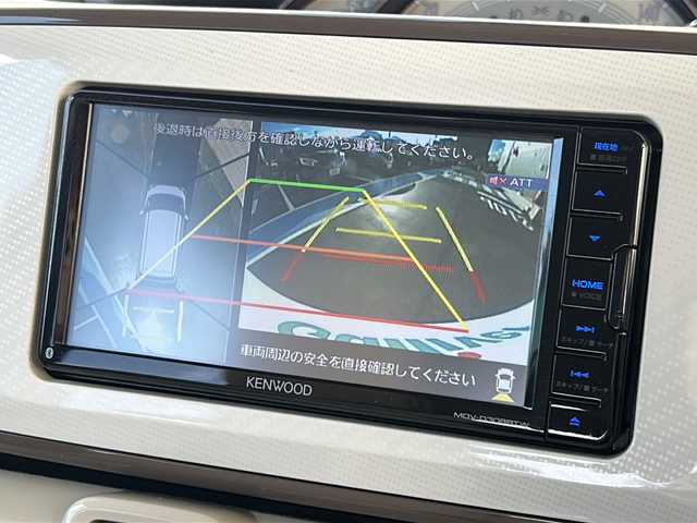 ダイハツ ムーヴ キャンバス G メイクアップ リミテッド　SAⅢ 広島県 2022(令4)年 4.6万km パールホワイトⅢ/ナチュラルベージュマイカメタリック 2トーン 禁煙車/レンタアップ/スマートアシストIII/・衝突軽減/・車線逸脱警報/・オートハイビーム/社外ナビ（MDV-D308BTW）/・Bluetooth/CD/DVD/SD/パノラマモニター/シートヒーター/LEDヘッドライト/フォグランプ/オートライト/ETC