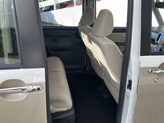 ダイハツ ムーヴ キャンバス G メイクアップ リミテッド　SAⅢ 広島県 2022(令4)年 4.6万km パールホワイトⅢ/ナチュラルベージュマイカメタリック 2トーン 禁煙車/レンタアップ/スマートアシストIII/・衝突軽減/・車線逸脱警報/・オートハイビーム/社外ナビ（MDV-D308BTW）/・Bluetooth/CD/DVD/SD/パノラマモニター/シートヒーター/LEDヘッドライト/フォグランプ/オートライト/ETC