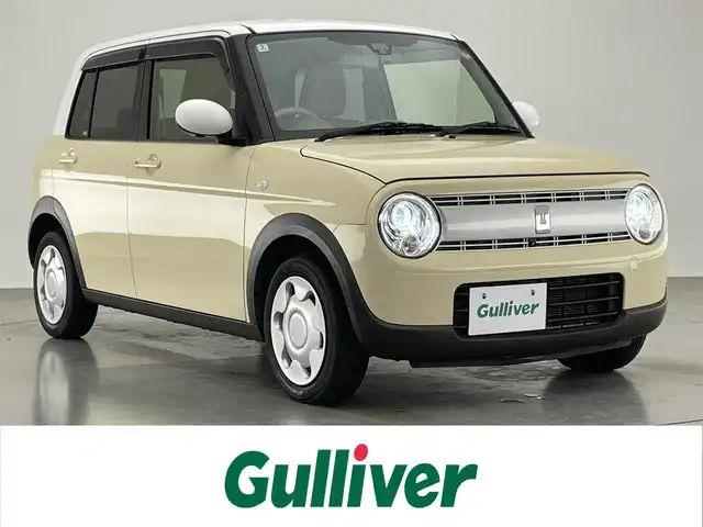 スズキ ラパン S 愛知県 2016(平28)年 5.7万km シフォンアイボリーメタリック 純正ナビ　全方位カメラ　シートヒーター　禁煙車　レーダーブレーキサポート　衝突軽減　ＨＩＤヘッドライト　純正フロアマット　オートライト　ＤＶＤ　ＵＳＢ　フルセグＴＶ　ツートンカラー　プッシュスタート