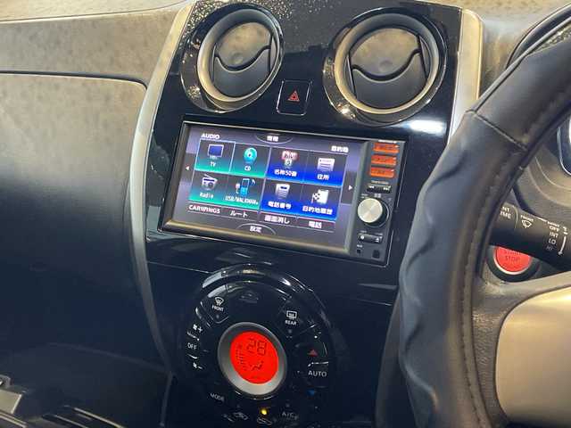 日産 ノート X DIG－S エアロスタイル 秋田県 2013(平25)年 10万km ダークメタルグレー 純正SDナビ　MM113DーW/Bluetooth　DTV　CD　SD　USB　ラジオ/バックカメラ/ETC/社外エンジンスターター/アイドリングストップ/フォグランプ/電動格納ミラー/ヘッドライトレベライザー/フロアマット/ドアバイザー