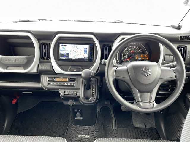 スズキ ハスラー HYBRID G 秋田県 2021(令3)年 2.2万km ブルーイッシュブラックパール3 純正メモリナビ/純正CD/DVD/BT/フルセグ/バックカメラ/4WD/前席シートヒーター/社外14インチアルミ積み込み