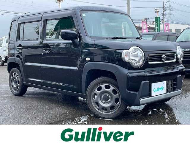 スズキ ハスラー HYBRID G 秋田県 2021(令3)年 2.2万km ブルーイッシュブラックパール3 純正メモリナビ/純正CD/DVD/BT/フルセグ/バックカメラ/4WD/前席シートヒーター/社外14インチアルミ積み込み