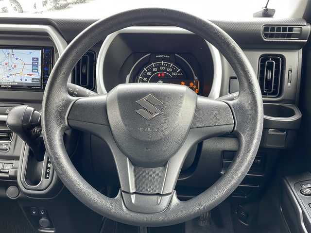 スズキ ハスラー HYBRID G 秋田県 2021(令3)年 2.2万km ブルーイッシュブラックパール3 純正メモリナビ/純正CD/DVD/BT/フルセグ/バックカメラ/4WD/前席シートヒーター/社外14インチアルミ積み込み