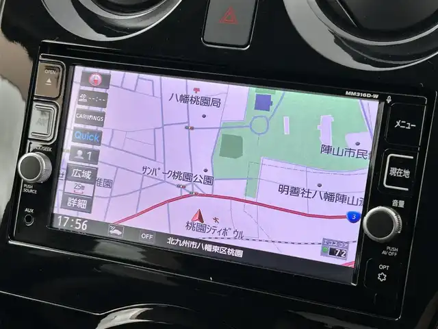 日産 ノート e－パワー メダリスト 福岡県 2017(平29)年 1万km ガーネットレッド 純正ナビ（ＢＴ，フルセグＴＶ）　/全方位カメラ　/純正ドライブレコーダー　/ＥＴＣ　/デジタルルームミラー　/コーナーセンサー　/エマージェンシーブレーキ　/レーンキープ　/アイドリングストップ　/ハーフレザーシート