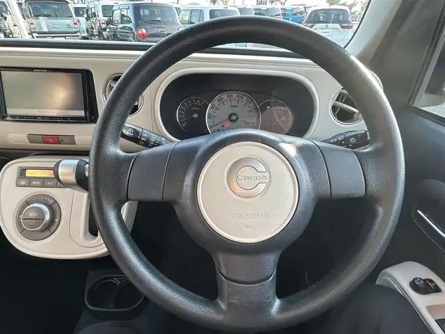 ダイハツ ミラ ココア X 和歌山県 2014(平26)年 8.1万km ブラックマイカメタリック 社外ナビ/Bluetooth/ワンセグTV/eco IDLE/ETC/スマートキー/マット・バイザー/ヘッドライトレヴェライザー