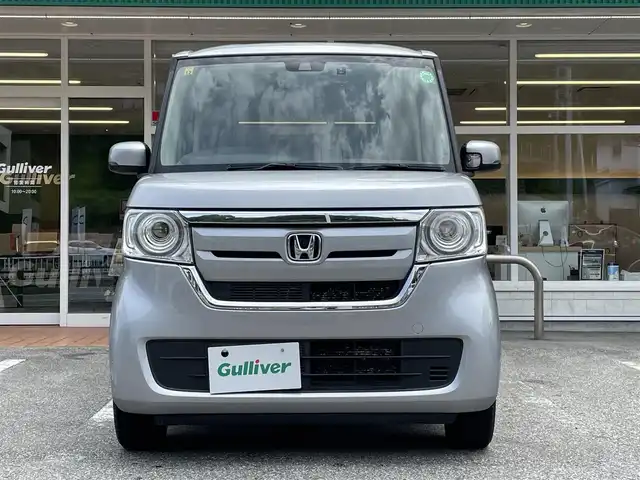 ホンダ Ｎ ＢＯＸ G ホンダセンシング 岐阜県 2018(平30)年 3.4万km ルナシルバーM 社外メモリナビ/AM FM CD SD BT/バックカメラ/前席シートヒーター/LEDライト/ETC/純正フロアマット/片側パワースライドドア/オートライト/追従式クルーズコントロール/サマータイヤ鉄ホイール付積込有り