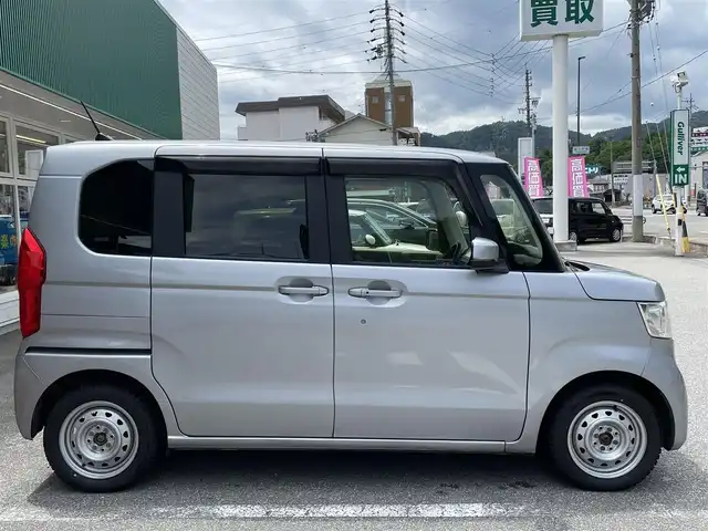 ホンダ Ｎ ＢＯＸ G ホンダセンシング 岐阜県 2018(平30)年 3.4万km ルナシルバーM 社外メモリナビ/AM FM CD SD BT/バックカメラ/前席シートヒーター/LEDライト/ETC/純正フロアマット/片側パワースライドドア/オートライト/追従式クルーズコントロール/サマータイヤ鉄ホイール付積込有り