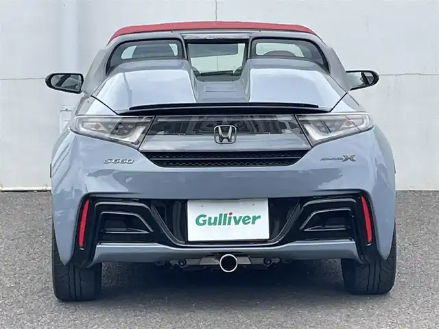 ホンダ Ｓ６６０ モデューロX バージョンZ 大分県 2021(令3)年 1.6万km ソニックグレーパール ワンオーナー/Spoonマフラー/赤黒ハーフレザーシート/純正オンダッシュナビ VXU-192SSi/【ワンセグ/BTオーディオ/USB】/バックカメラ/純正アルミホイール (F:15インチ R:16インチ)/シティブレーキアクティブシステム/クルーズコントロール/純正5段階減衰力調整機構付サスペンション/アクティブスポイラー/ボルドーレッドロールトップ/ブラックエンブレム/カーボン調インテリアパネル/ドアライニングパネル/シートセンターバッグ/前後2カメラREC機能付デジタルインナーミラー/イルミネーション付スカッフプレート/ETC/LEDヘッドライト/LEDフォグランプ/オートライト/赤レザー&アルカンターラコンビステアリング/ステアリングスイッチ/チルトステアリング/シートヒーター/ウインカーミラー/横滑り防止装置/フロアマット/電動調整ミラー/サイド&Wエアバッグ/電子制御制動力配分システム付ABS/スマートキー×2/保証書/車両取説/ナビ取説