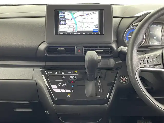 日産 ルークス ハイウェイスター X 大分県 2023(令5)年 1.4万km パールⅡ エマージェンシーブレーキ/車線逸脱警報/アラウンドビューモニター/社外ナビ　型式：CN-E330D/【ワンセグTV、CD、BT対応】/リアサーキュレーター/左側パワースライドドア/プッシュスタート/フロアマット/ETC/アイドリングストップ/横滑り防止装置/電動格納ミラー/オートライト/LEDヘッドライト/フォグランプ/純正14インチアルミホイール