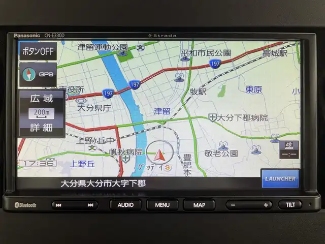日産 ルークス ハイウェイスター X 大分県 2023(令5)年 1.4万km パールⅡ エマージェンシーブレーキ/車線逸脱警報/アラウンドビューモニター/社外ナビ　型式：CN-E330D/【ワンセグTV、CD、BT対応】/リアサーキュレーター/左側パワースライドドア/プッシュスタート/フロアマット/ETC/アイドリングストップ/横滑り防止装置/電動格納ミラー/オートライト/LEDヘッドライト/フォグランプ/純正14インチアルミホイール